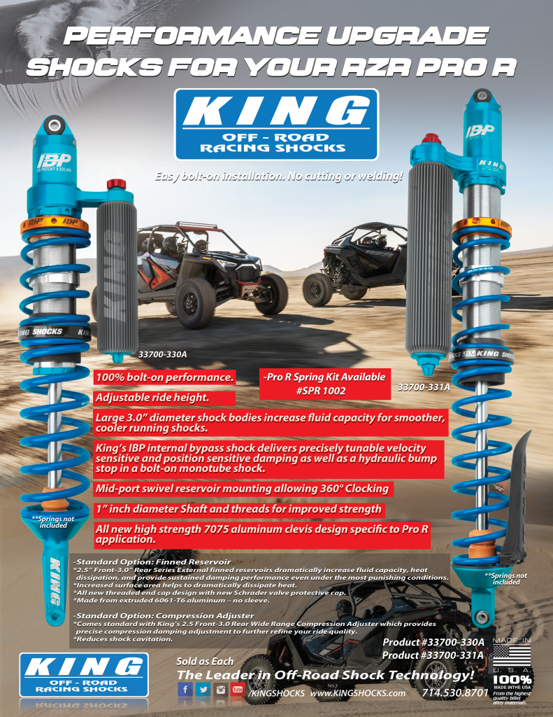 POLARIS RZR PRO R 2022+ KIT « King Off-Road Racing Shocks, Bypass