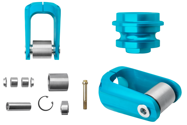 King Shocks - 3.0 RS Clevis Assy 1.000 Shaft W/ Spring Plate 30057-102