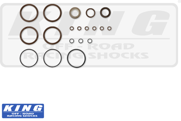 King Shocks - 2.5 PR PRERUNNER SEAL KIT (BROWN VITON) 25000-901