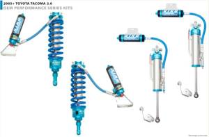 King Shocks Front 3.0 Coil-Over Stage 3 Race OEM Kit for Toyota Tacoma 2wd Pre-Runner/4wd with Compression Adjuster & IBP 33001-209A
